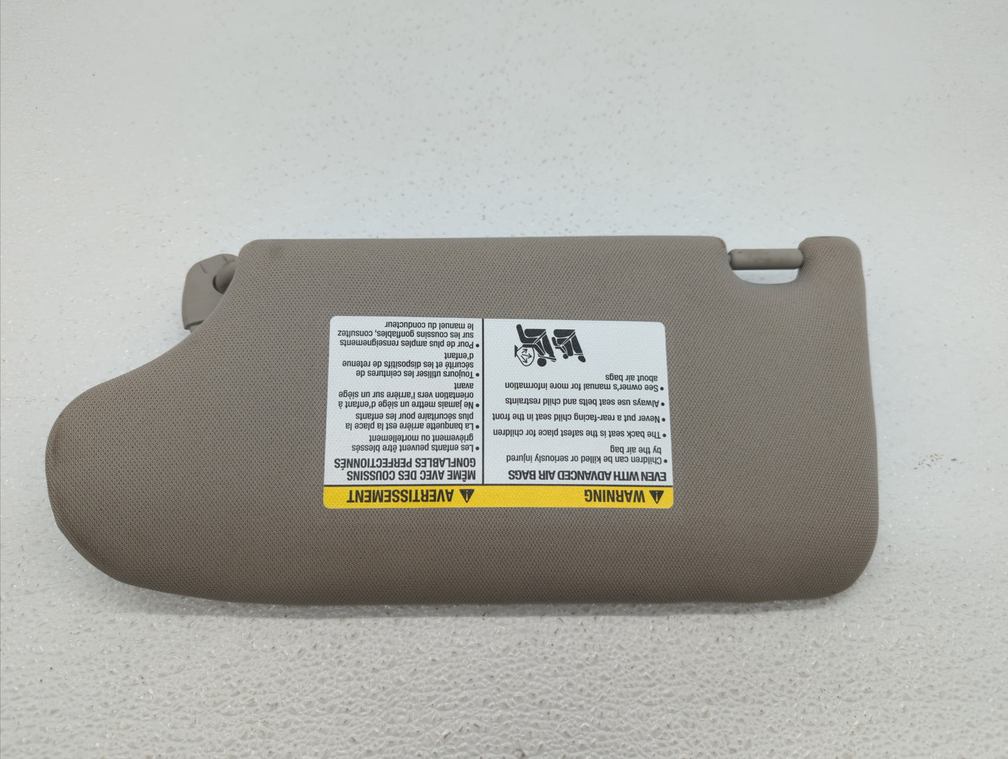 2013-2017 Nissan Altima Sun Visor Shade Replacement Passenger Right Mirror Fits Fits 2013 2014 2015 2016 2017 OEM Used Auto 