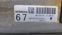 2013-2014 Nissan Altima PCM Engine Control Computer ECU ECM PCU OEM P/N:MEC300-051 A1 2807 Fits Fits 2013 2014 OEM Used Auto