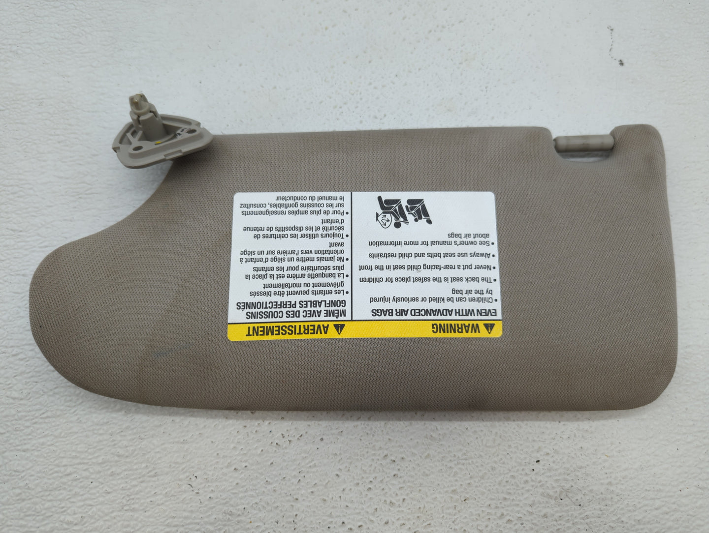 2013-2017 Nissan Altima Sun Visor Shade Replacement Passenger Right Mirror Fits Fits 2013 2014 2015 2016 2017 OEM Used Auto 