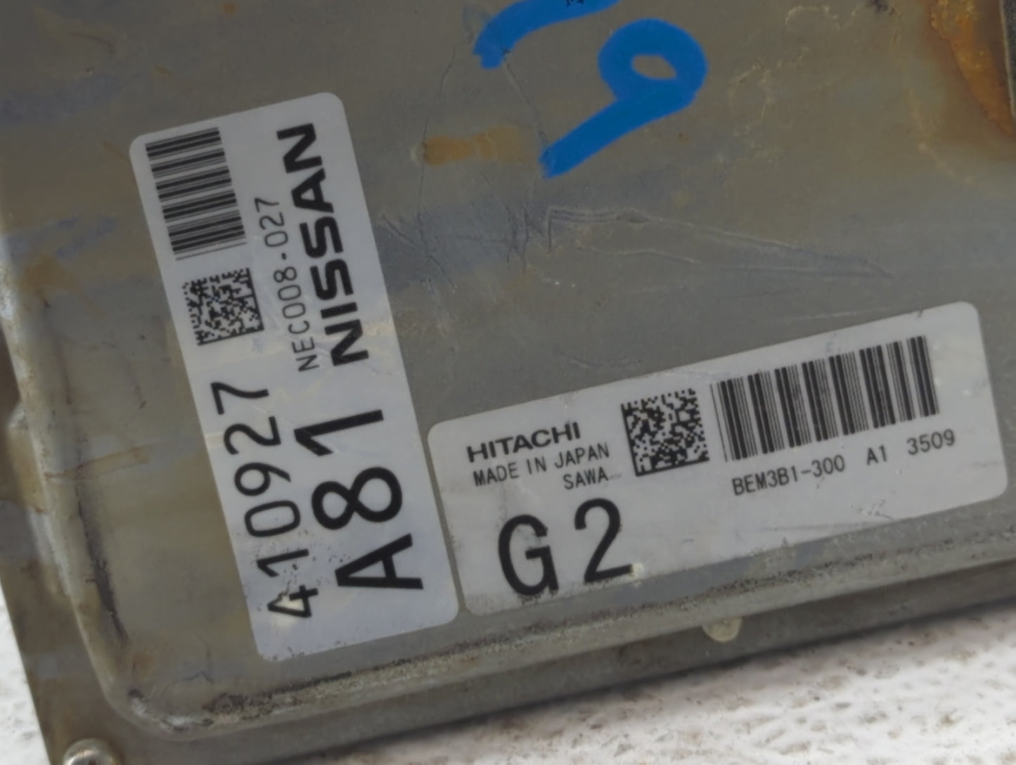 2013-2014 Nissan Altima PCM Engine Control Computer ECU ECM PCU OEM P/N:BEM3B1-300 A1 MEC300-001 A1 Fits Fits 2013 2014 OEM 
