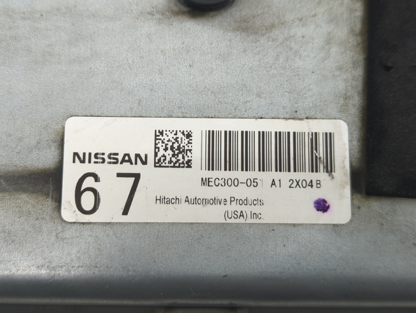 2011-2013 Nissan Altima PCM Engine Control Computer ECU ECM PCU OEM P/N:MEC300-051 A1 BEM400-300 A1 Fits Fits 2011 2012 2013