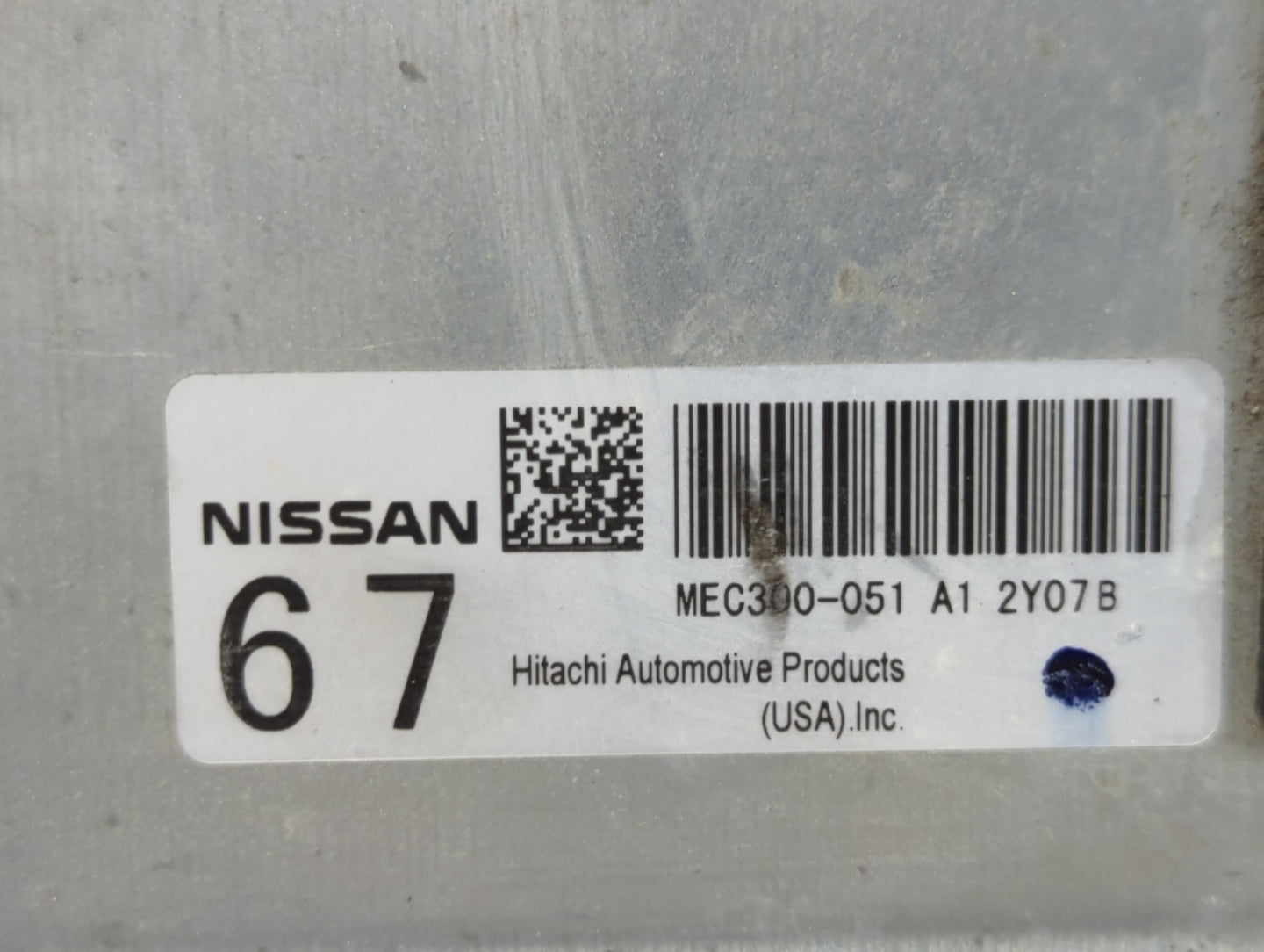 2013-2014 Nissan Altima PCM Engine Control Computer ECU ECM PCU OEM P/N:MEC300-051 A1 Fits Fits 2013 2014 OEM Used Auto Part