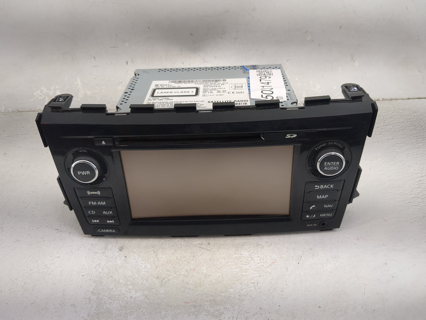 2013-2014 Nissan Altima Radio AM FM Cd Player Receiver Replacement P/N:259153TA1C 7612051142, YBN-LCN20 Fits Fits 2013 2014 