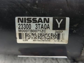 2013-2018 Nissan Altima Car Starter Motor Solenoid OEM P/N:M000TB0071ZC 23300 3TA0A Fits Fits 2013 2014 2015 2016 2017 2018 OEM Used Auto Parts