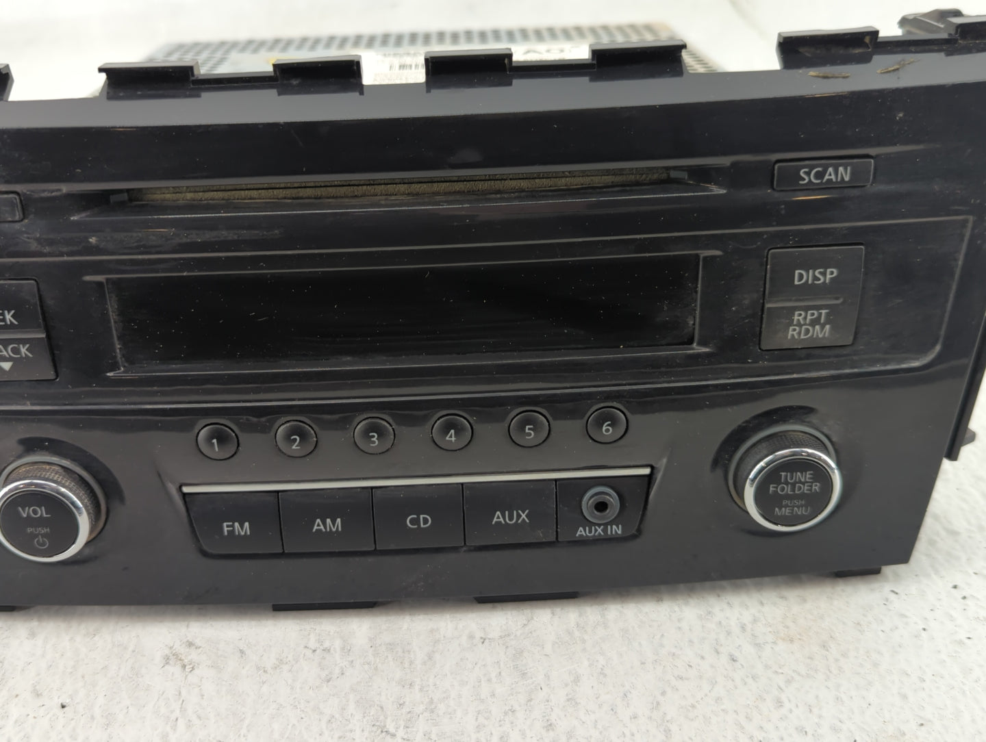 2013-2015 Nissan Altima Radio AM FM Cd Player Receiver Replacement P/N:28185 3TA0G Fits Fits 2013 2014 2015 OEM Used Auto Pa