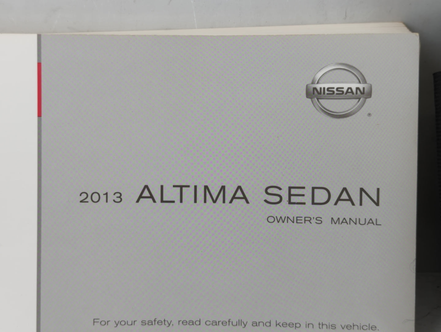 2013 Nissan Altima Owners Manual Book Guide OEM Used Auto Parts - Oemusedautoparts1.com