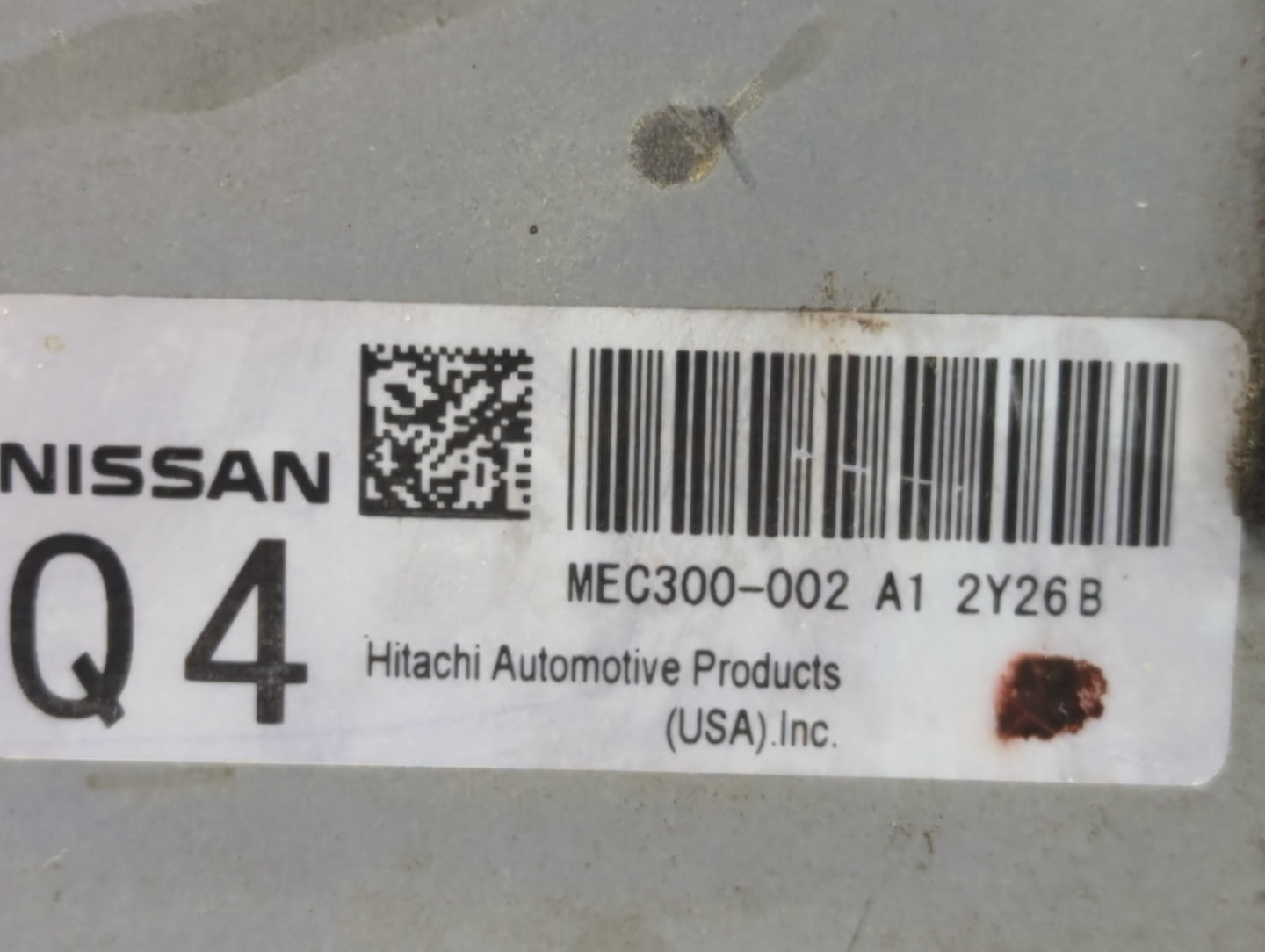 2013-2014 Nissan Altima PCM Engine Control Computer ECU ECM PCU OEM P/N:MEC300-002 A1 Fits Fits 2013 2014 OEM Used Auto Part