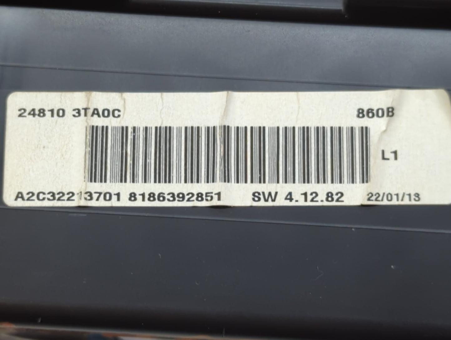 2013 Nissan Altima Instrument Cluster Speedometer Gauges P/N:24810 3TA0C Fits OEM Used Auto Parts - Oemusedautoparts1.com