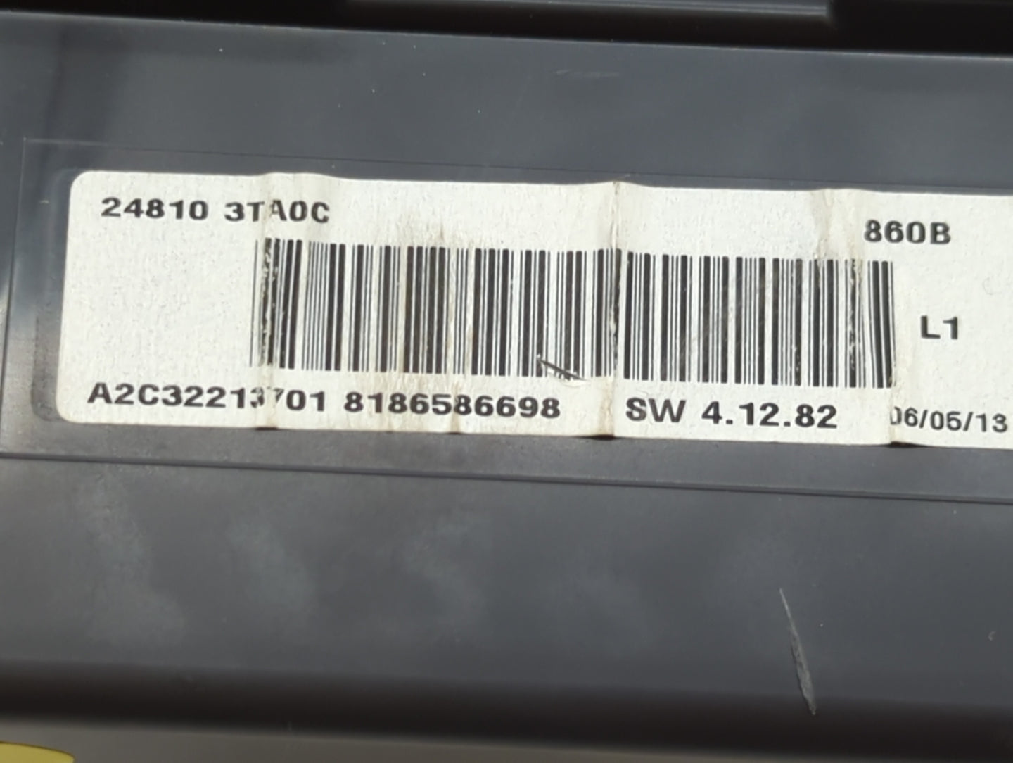 2013 Nissan Altima Instrument Cluster Speedometer Gauges P/N:24810 3TA0C Fits OEM Used Auto Parts - Oemusedautoparts1.com