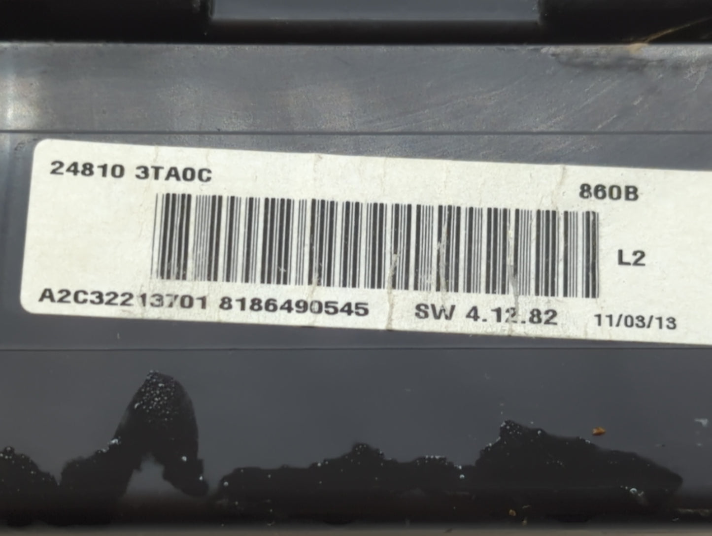 2013 Nissan Altima Instrument Cluster Speedometer Gauges P/N:24810 3TA0C Fits OEM Used Auto Parts - Oemusedautoparts1.com