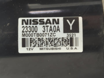 2013-2018 Nissan Altima Car Starter Motor Solenoid OEM P/N:23300 3TA0A Fits Fits 2013 2014 2015 2016 2017 2018 OEM Used Auto Parts