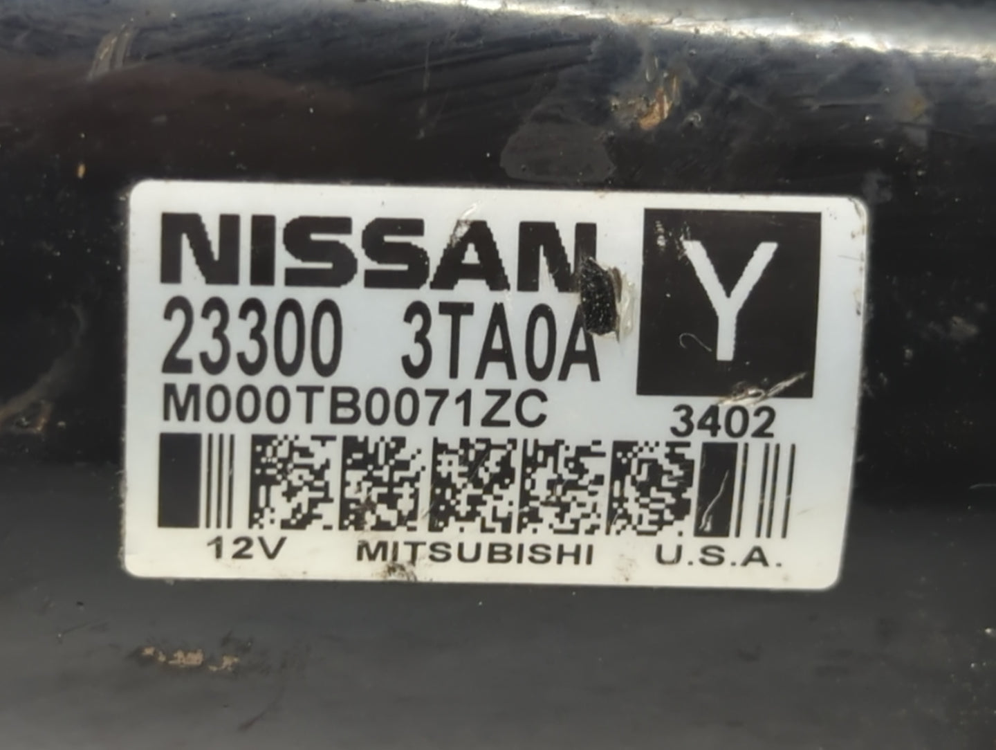 2013-2018 Nissan Altima Car Starter Motor Solenoid OEM P/N:M000TB0071ZC 23300 3TA0A Fits Fits 2013 2014 2015 2016 2017 2018 