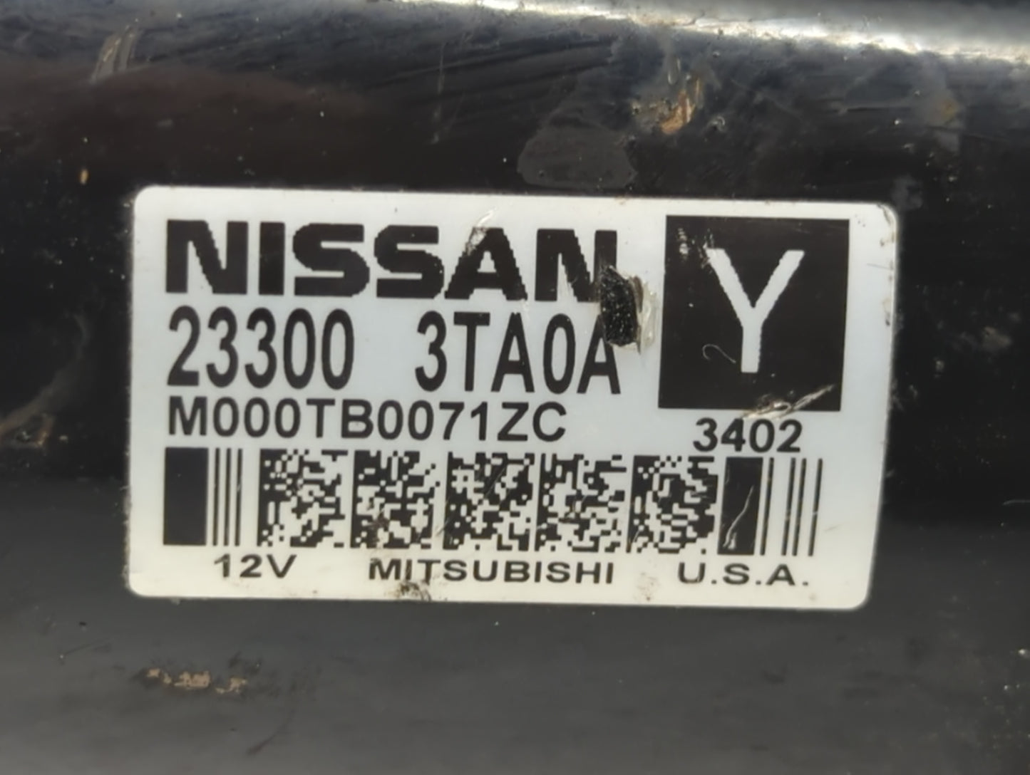 2013-2018 Nissan Altima Car Starter Motor Solenoid OEM P/N:M000TB0071ZC 23300 3TA0A Fits Fits 2013 2014 2015 2016 2017 2018 