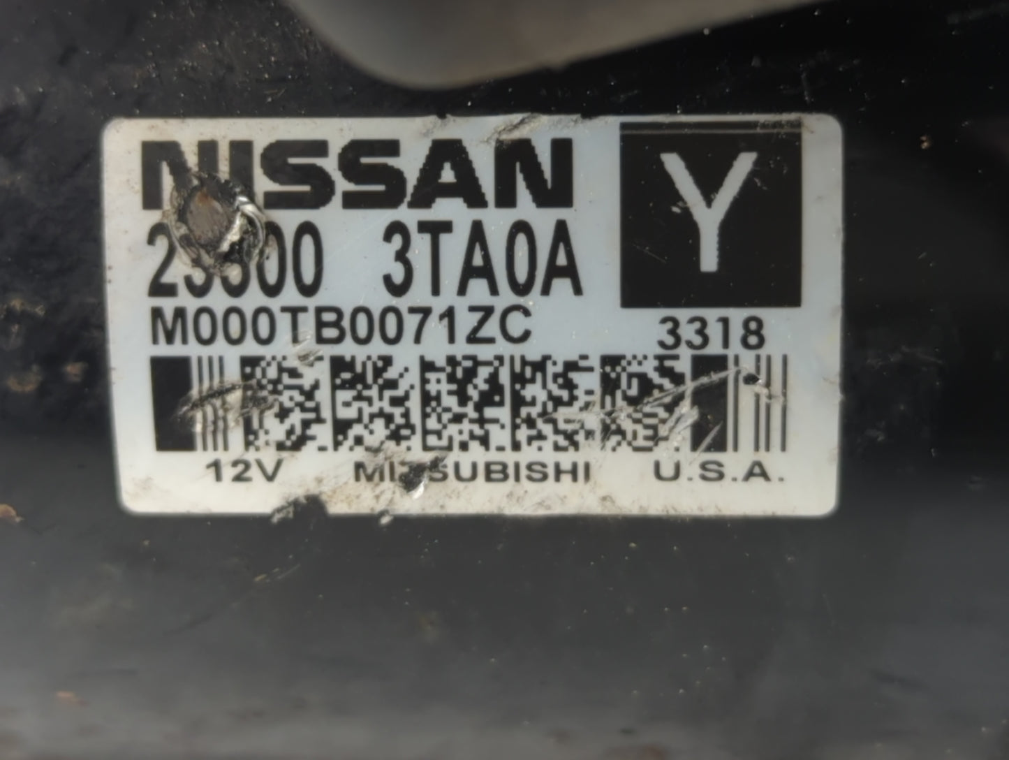 2013-2018 Nissan Altima Car Starter Motor Solenoid OEM P/N:M000TB0071ZC Fits Fits 2013 2014 2015 2016 2017 2018 OEM Used Aut