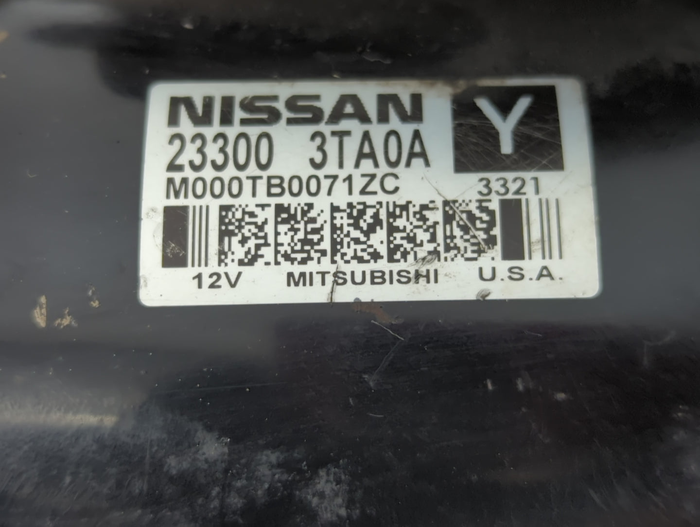 2013-2018 Nissan Altima Car Starter Motor Solenoid OEM P/N:M000TB00071ZC 23300 3TA0A Fits Fits 2013 2014 2015 2016 2017 2018