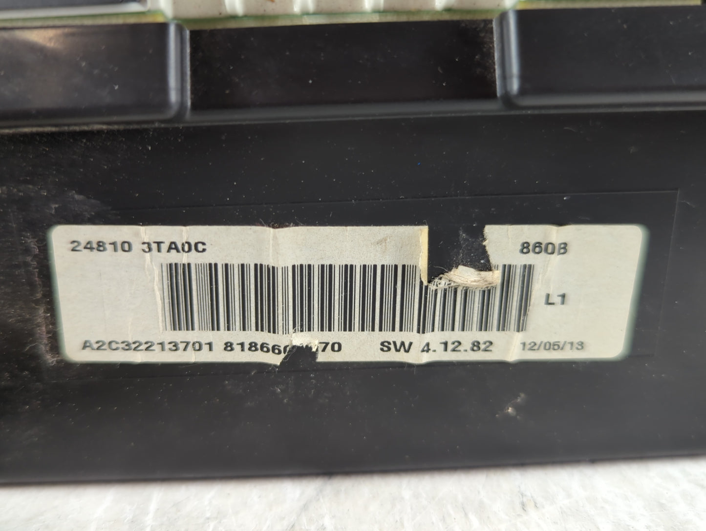2013 Nissan Altima Instrument Cluster Speedometer Gauges P/N:24810 3TA0C Fits OEM Used Auto Parts - Oemusedautoparts1.com
