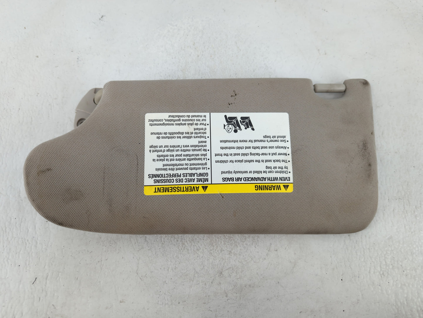 2013-2017 Nissan Altima Sun Visor Shade Replacement Passenger Right Mirror Fits Fits 2013 2014 2015 2016 2017 OEM Used Auto 