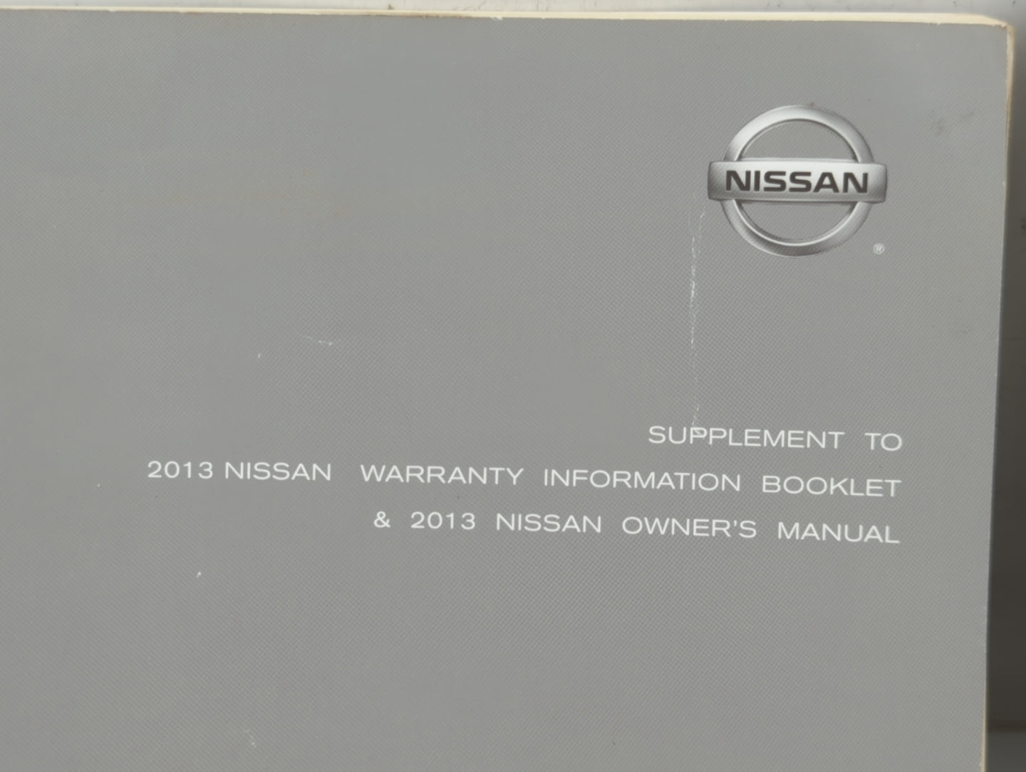 2013 Nissan Altima Owners Manual Book Guide P/N:LL3E NALLU2 OEM Used Auto Parts - Oemusedautoparts1.com