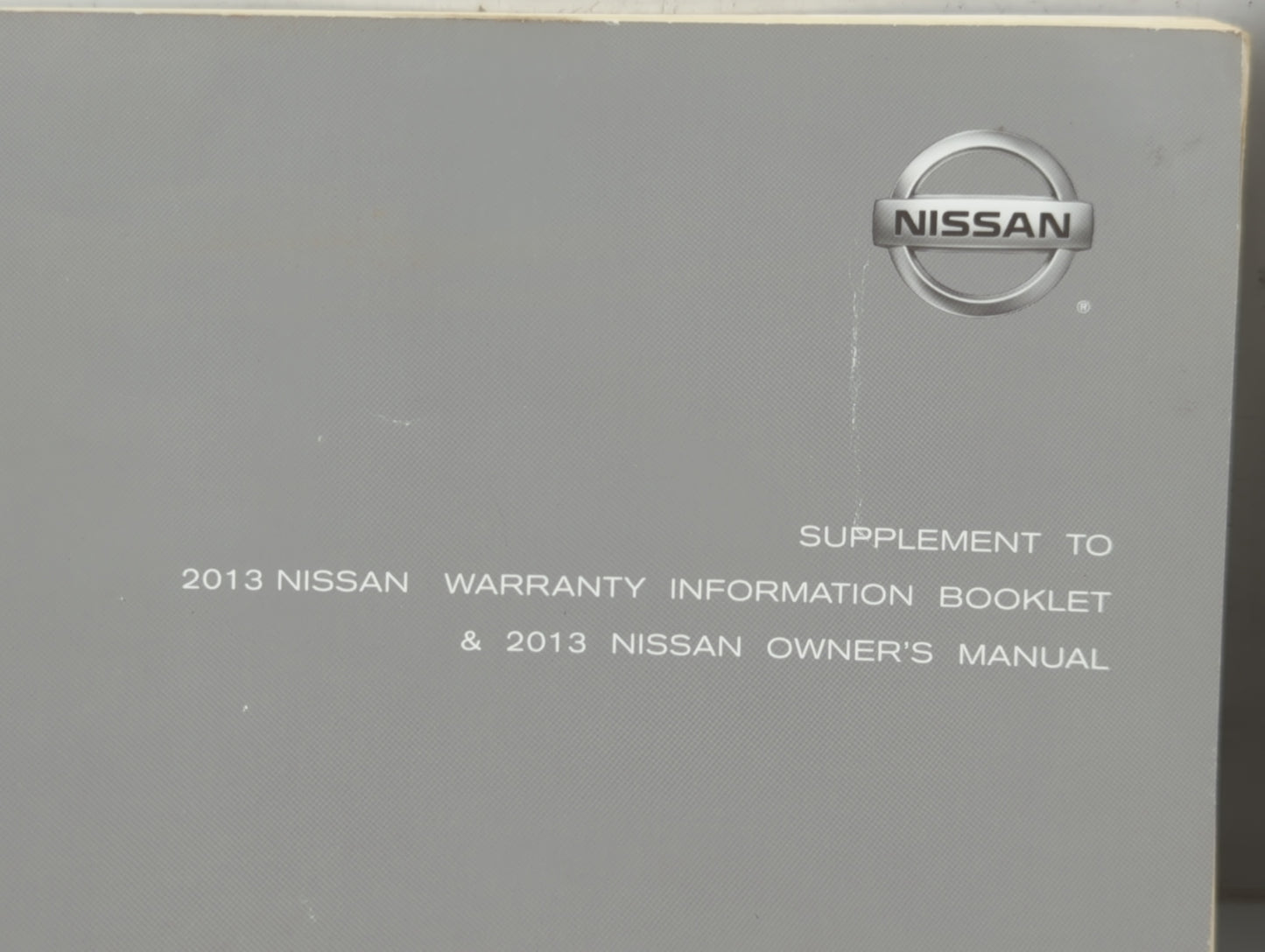 2013 Nissan Altima Owners Manual Book Guide P/N:LL3E NALLU2 OEM Used Auto Parts - Oemusedautoparts1.com