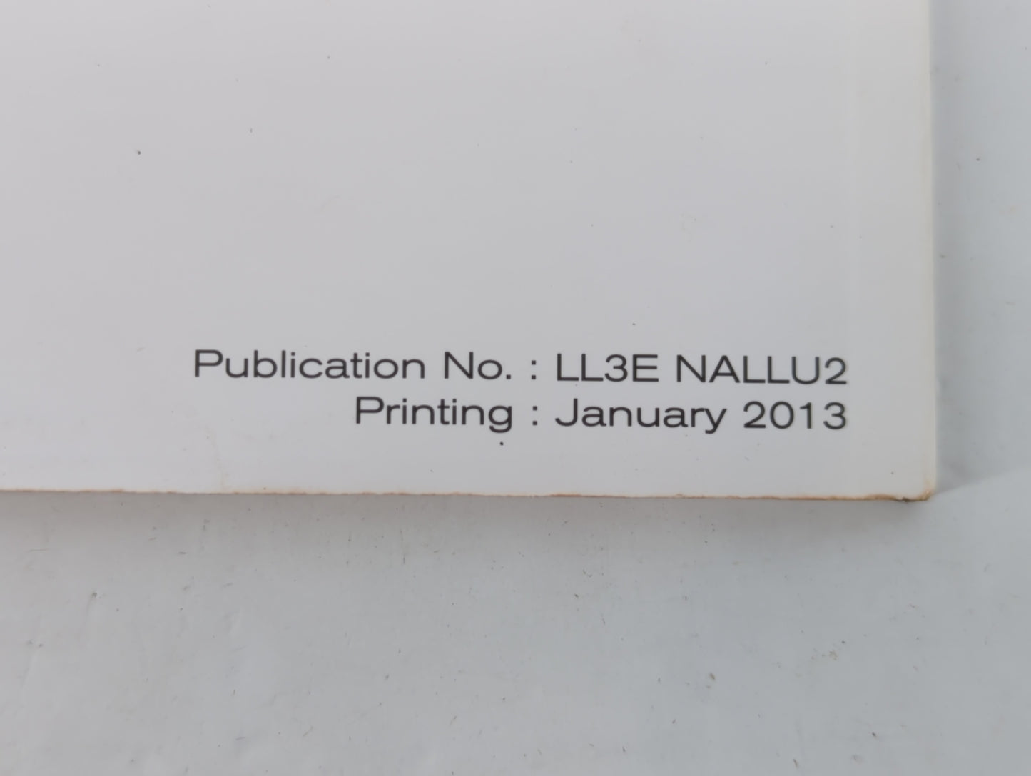 2013 Nissan Altima Owners Manual Book Guide P/N:LL3E NALLU2 OEM Used Auto Parts - Oemusedautoparts1.com