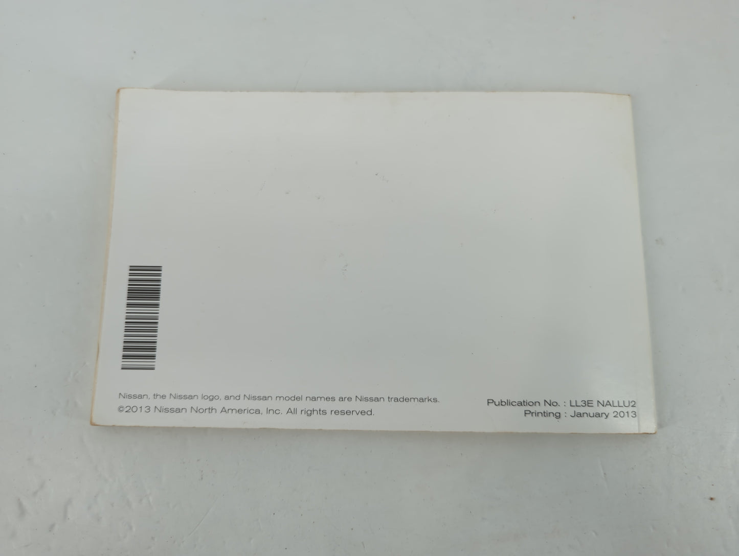 2013 Nissan Altima Owners Manual Book Guide P/N:LL3E NALLU2 OEM Used Auto Parts - Oemusedautoparts1.com
