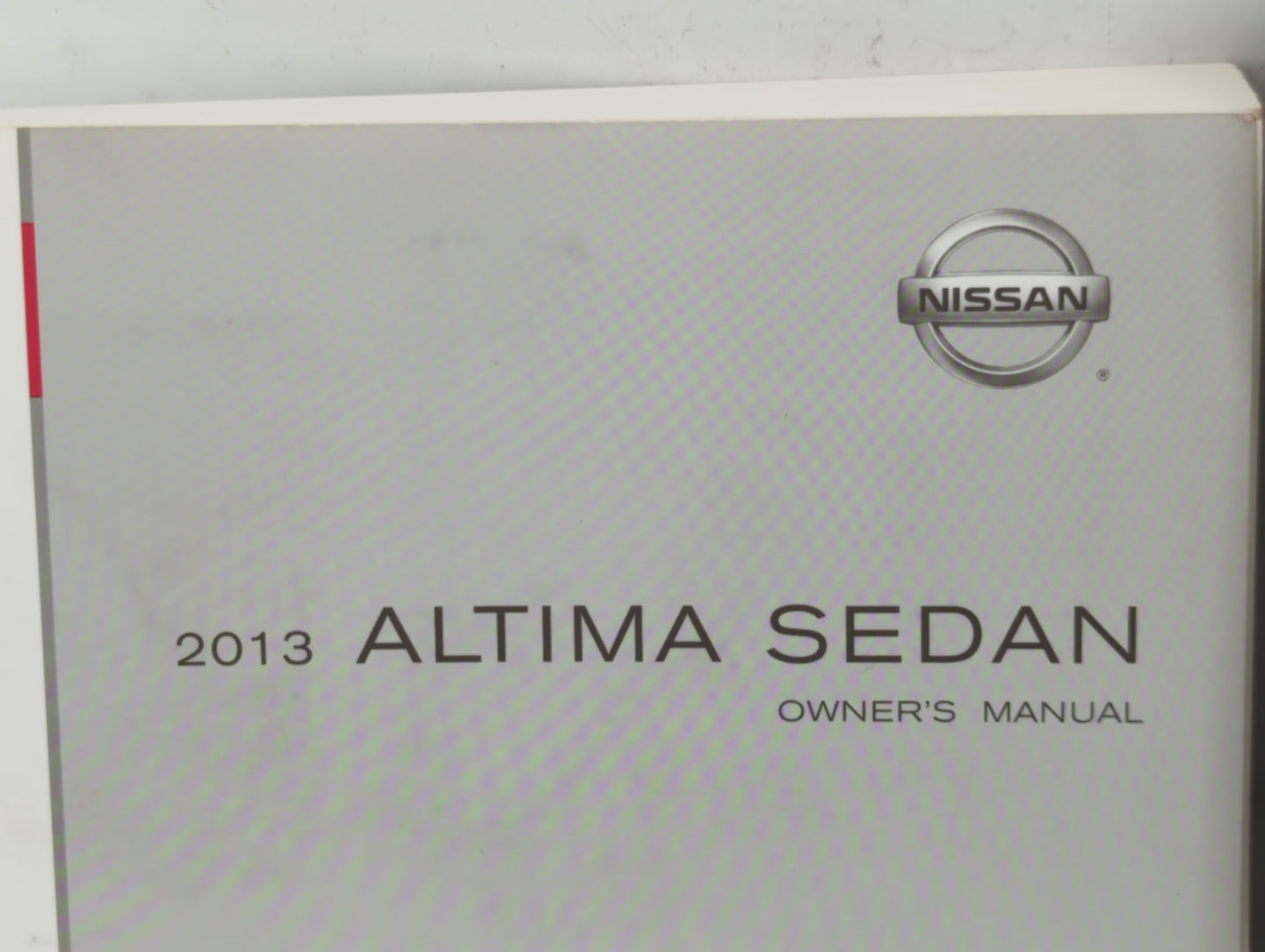 2013 Nissan Altima Owners Manual Book Guide P/N:OM3E 0L33U4 OEM Used Auto Parts - Oemusedautoparts1.com