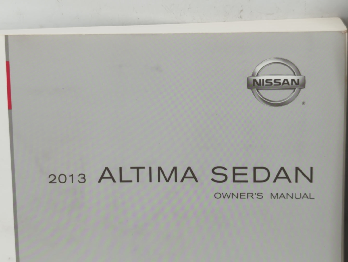 2013 Nissan Altima Owners Manual Book Guide P/N:OM3E 0L33U4 OEM Used Auto Parts - Oemusedautoparts1.com