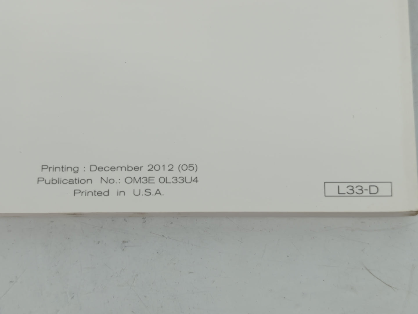 2013 Nissan Altima Owners Manual Book Guide P/N:OM3E 0L33U4 OEM Used Auto Parts - Oemusedautoparts1.com