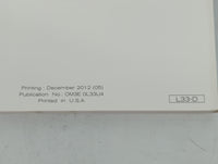 2013 Nissan Altima Owners Manual Book Guide P/N:OM3E 0L33U4 OEM Used Auto Parts - Oemusedautoparts1.com