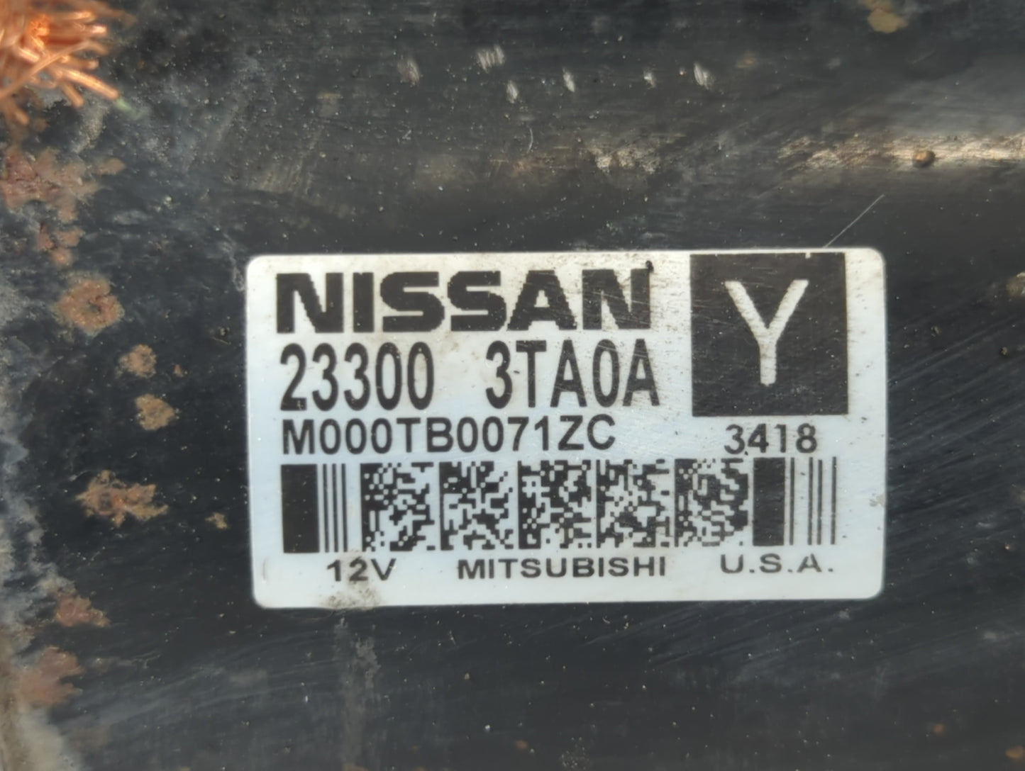 2013-2018 Nissan Altima Car Starter Motor Solenoid OEM P/N:M000TB0071ZC 23300 3TA0A Fits Fits 2013 2014 2015 2016 2017 2018 