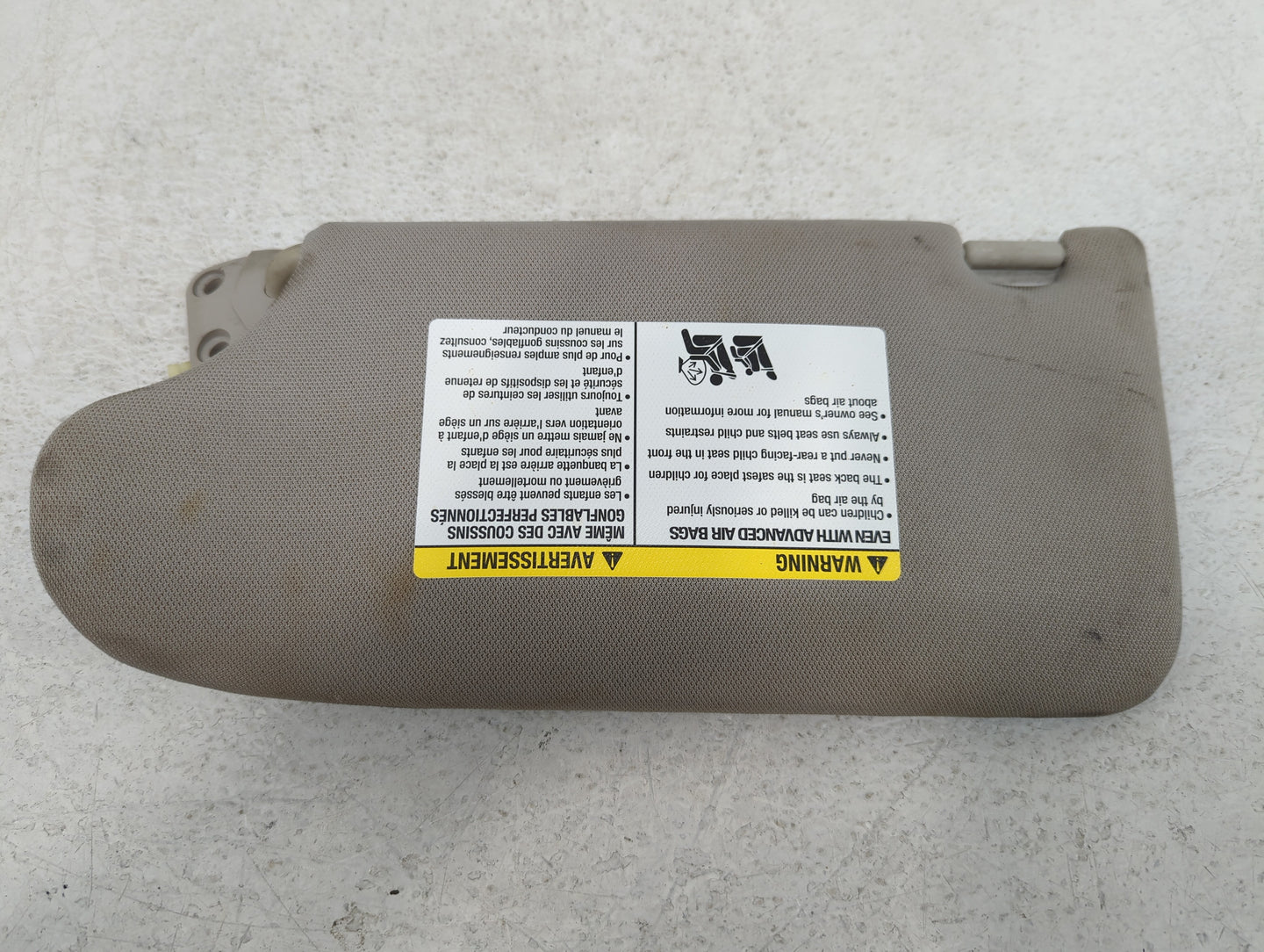 2013-2018 Nissan Altima Sun Visor Shade Replacement Passenger Right Mirror Fits Fits 2013 2014 2015 2016 2017 2018 OEM Used 