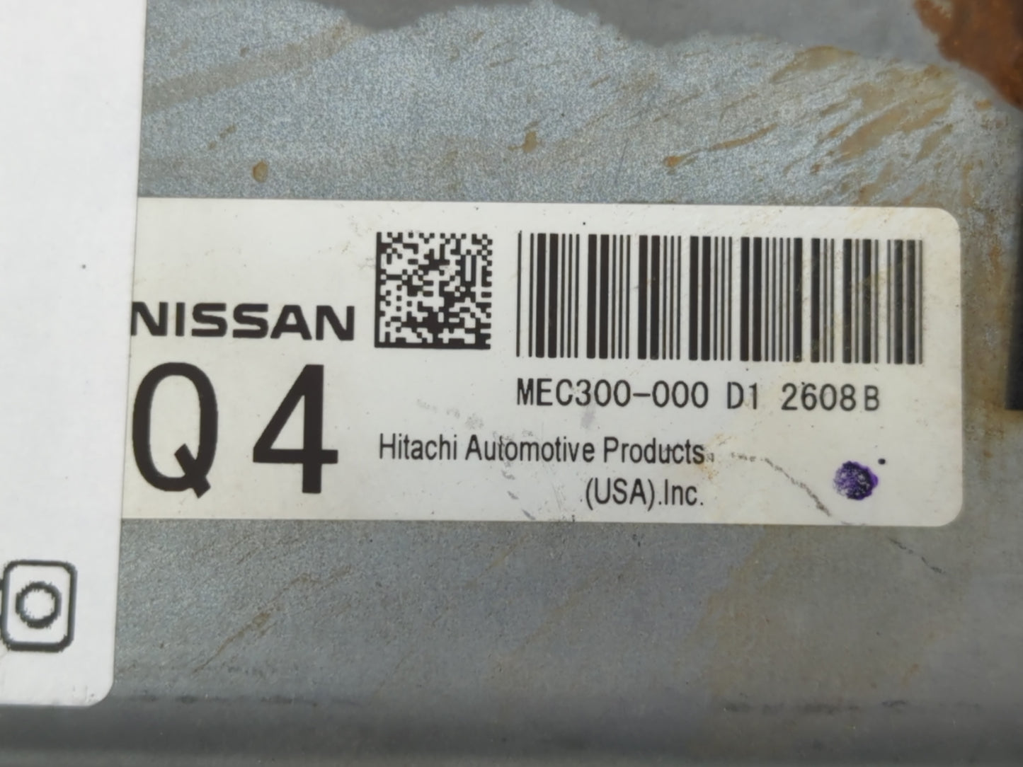 2013-2014 Nissan Altima PCM Engine Control Computer ECU ECM PCU OEM P/N:2608 B MEC300-000 D1 Fits Fits 2013 2014 OEM Used Au