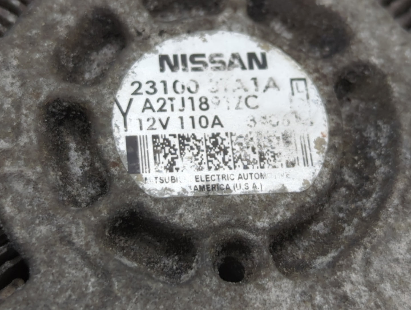 2013-2017 Nissan Altima Alternator Replacement Generator Charging Assembly Engine OEM P/N:A2TJ1891ZC 23100 3TA1A Fits OEM Us