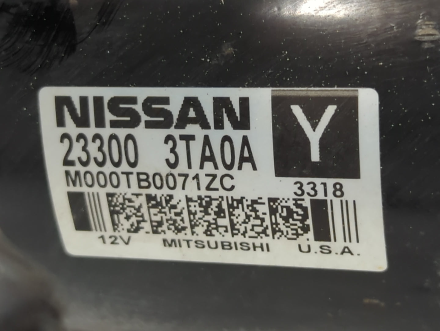 2013-2018 Nissan Altima Car Starter Motor Solenoid OEM P/N:23300 3TA0A Fits Fits 2013 2014 2015 2016 2017 2018 OEM Used Auto