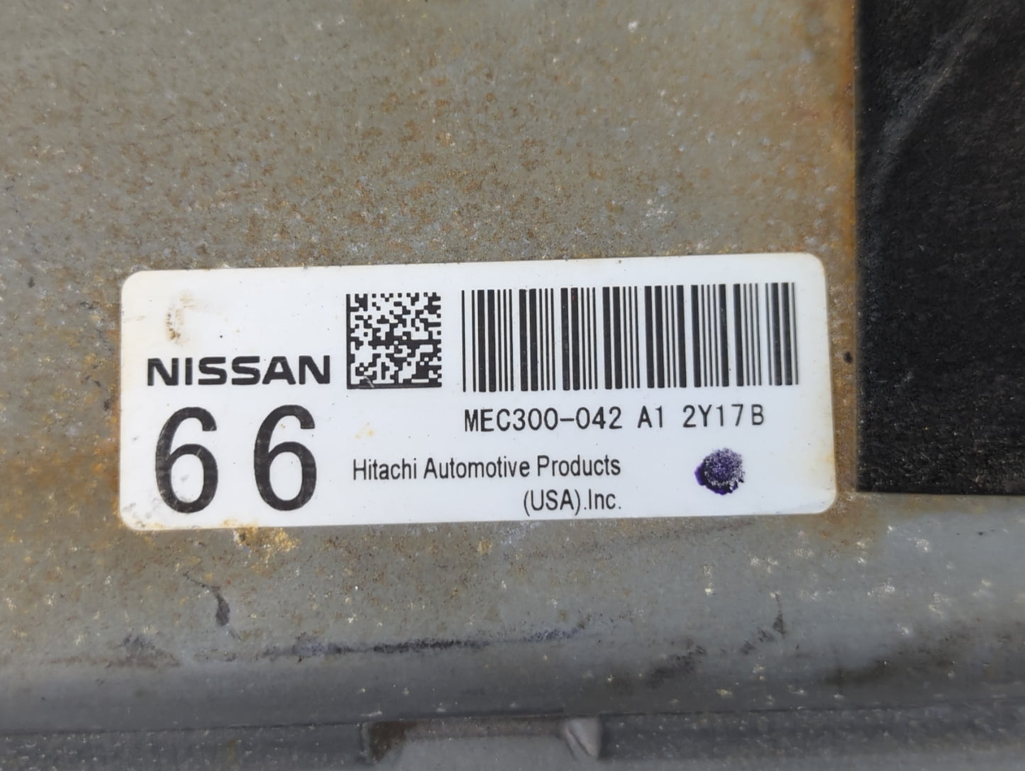 2013-2014 Nissan Altima PCM Engine Control Computer ECU ECM PCU OEM P/N:MEC300-042 A1 2Y17B Fits Fits 2013 2014 OEM Used Aut