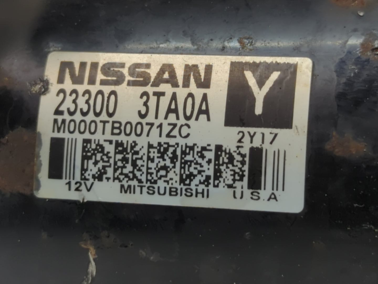 2013-2018 Nissan Altima Car Starter Motor Solenoid OEM P/N:23300 3TA0A Fits Fits 2013 2014 2015 2016 2017 2018 OEM Used Auto