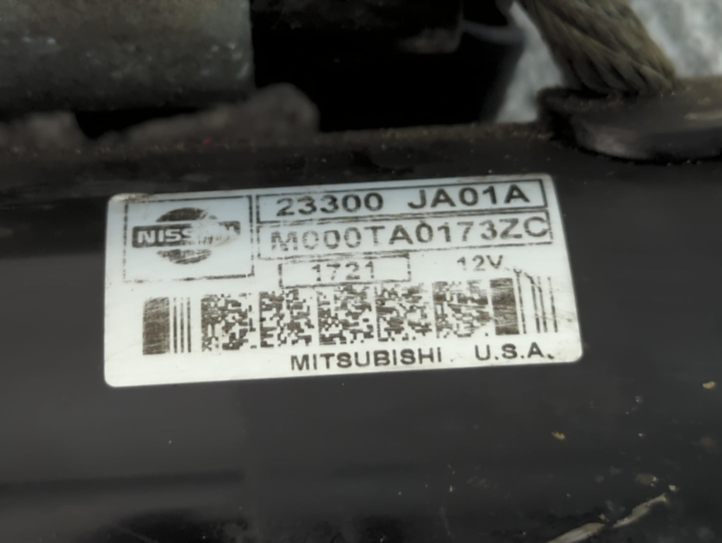 2009-2013 Nissan Altima Car Starter Motor Solenoid OEM P/N:23300 JA01A Fits Fits 2009 2010 2011 2012 2013 OEM Used Auto Part