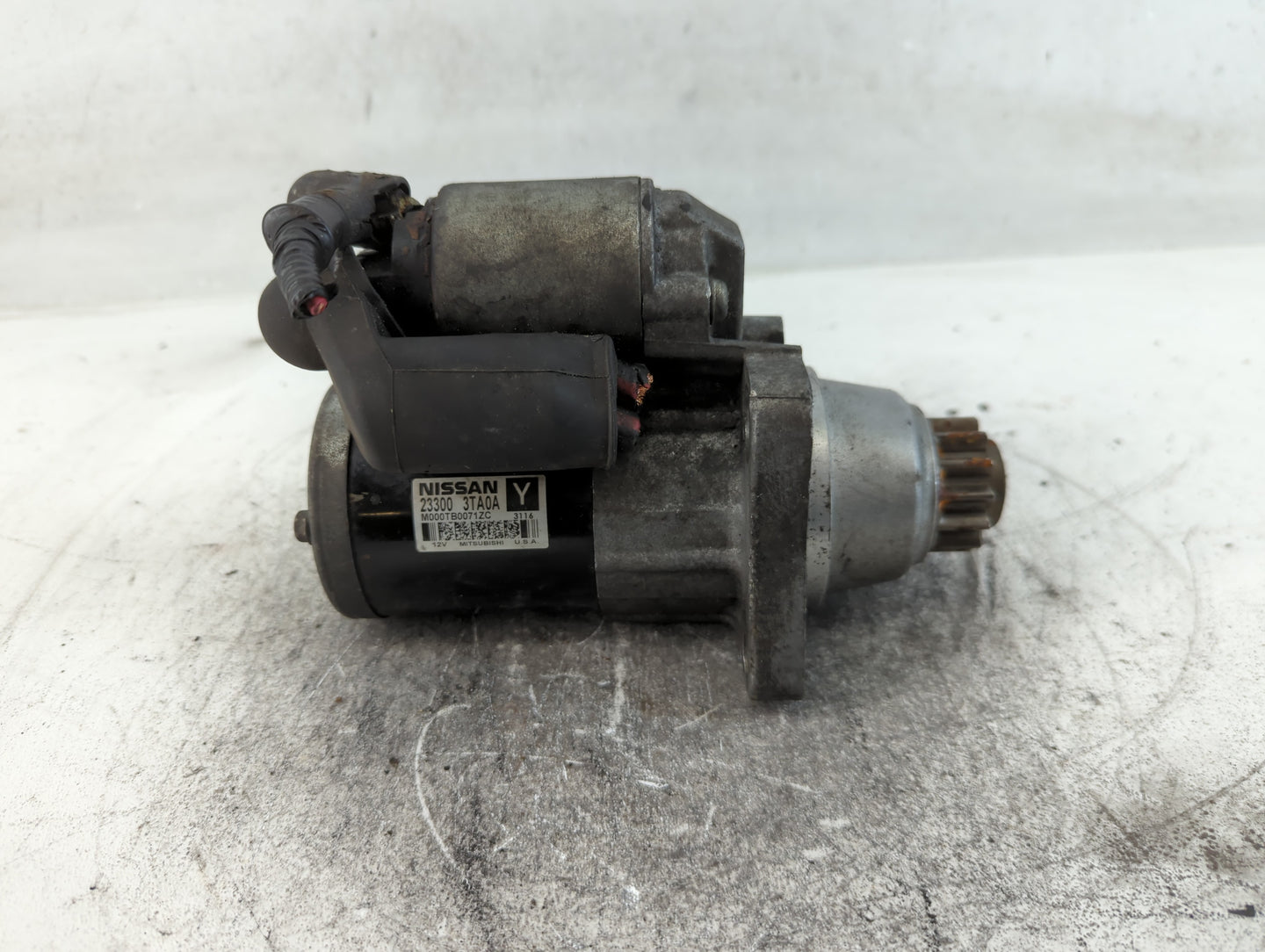 2013-2018 Nissan Altima Car Starter Motor Solenoid OEM P/N:23300 3TA0A Fits Fits 2013 2014 2015 2016 2017 2018 OEM Used Auto
