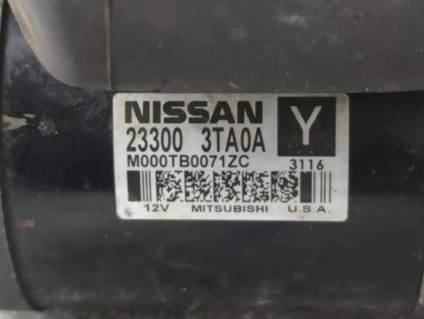 2013-2018 Nissan Altima Car Starter Motor Solenoid OEM P/N:23300 3TA0A Fits Fits 2013 2014 2015 2016 2017 2018 OEM Used Auto