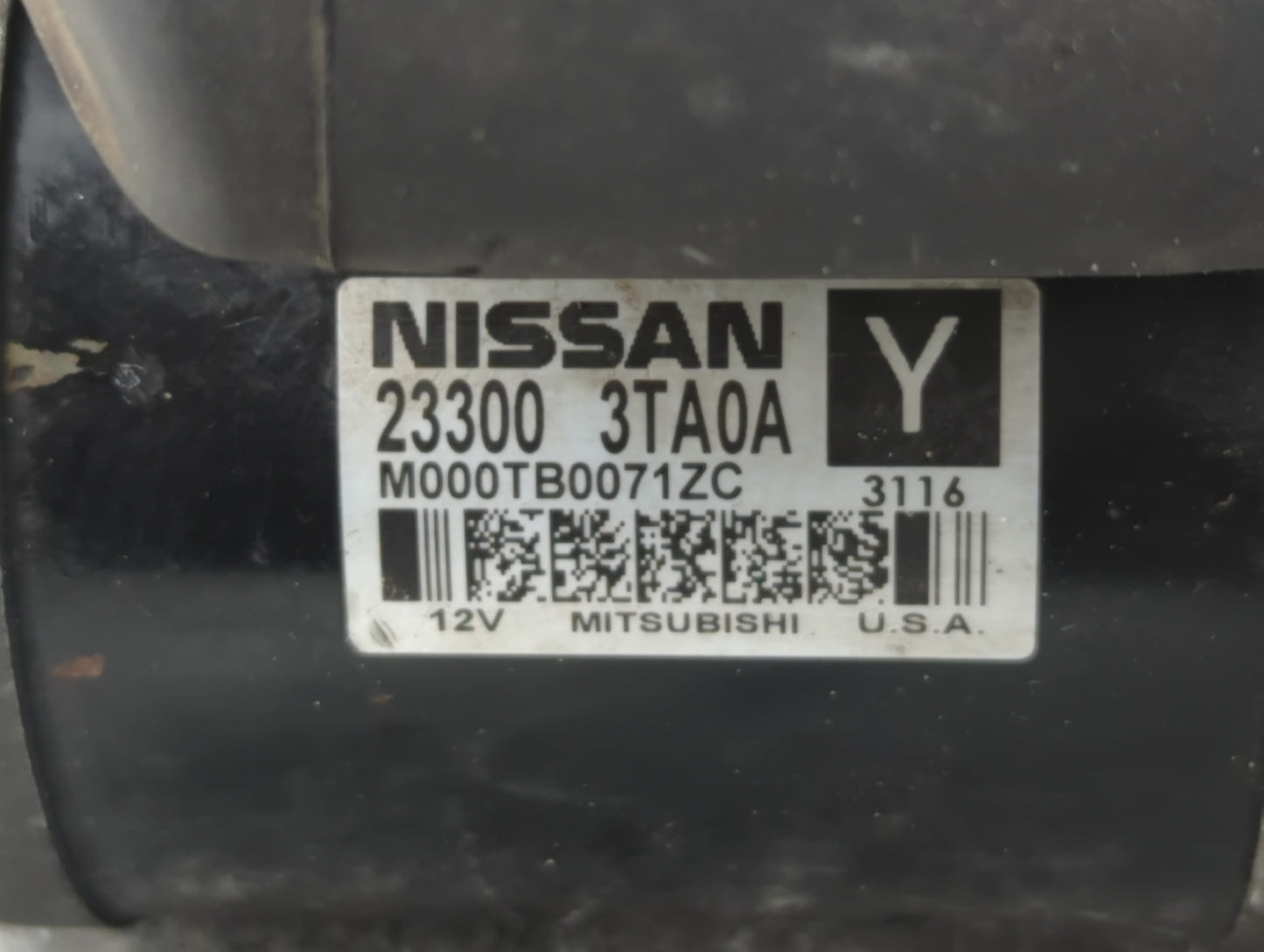 2013-2018 Nissan Altima Car Starter Motor Solenoid OEM P/N:23300 3TA0A Fits Fits 2013 2014 2015 2016 2017 2018 OEM Used Auto