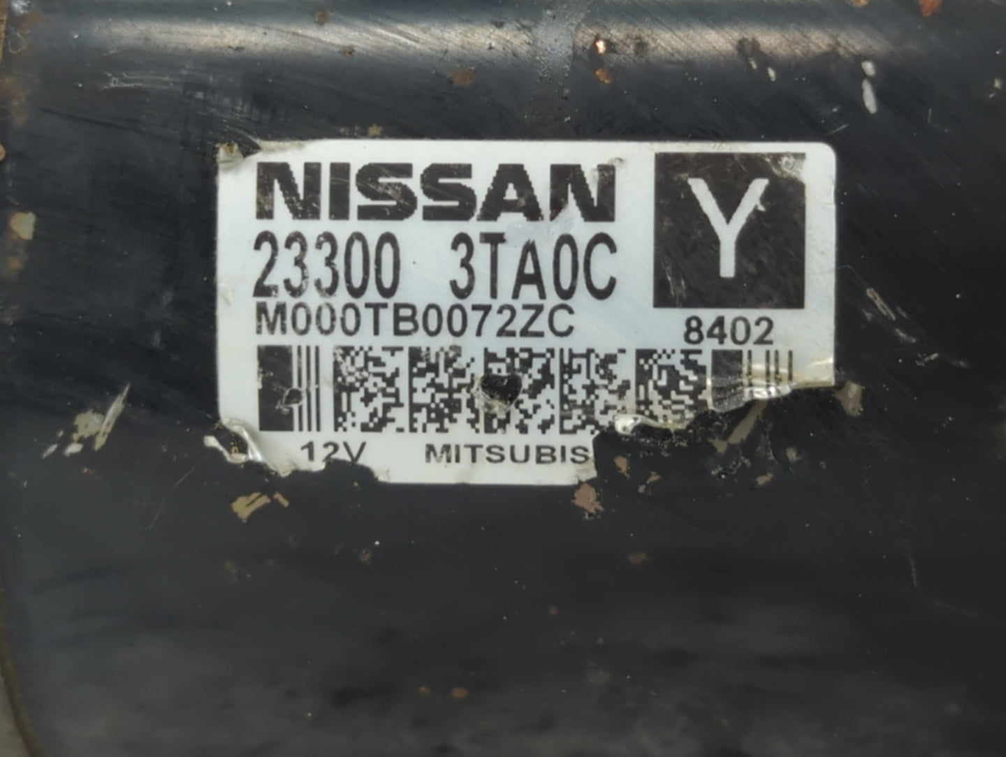 2013-2018 Nissan Altima Car Starter Motor Solenoid OEM P/N:M000TB0072ZC 23300 3TA0C Fits Fits 2013 2014 2015 2016 2017 2018 