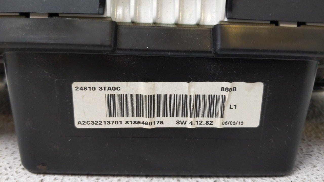 2013 Nissan Altima Instrument Cluster Speedometer Gauges P/N:24810-3TA0C 24810-3TA0B Miles: Fits OEM Used Auto Parts - Oemus