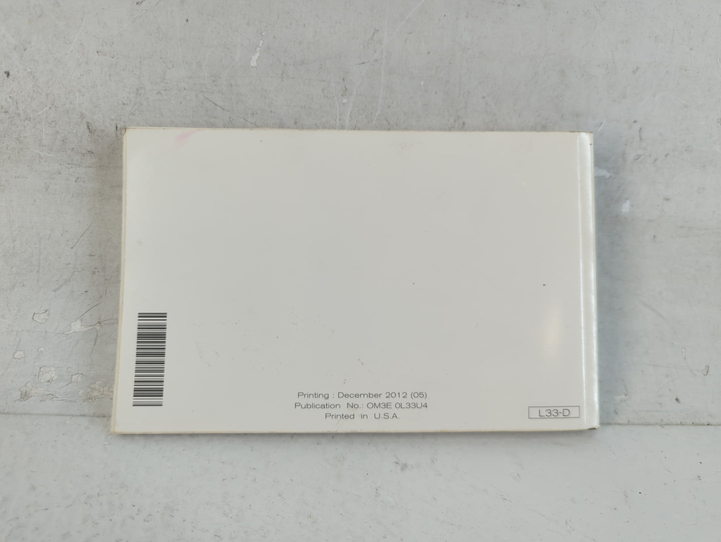 2013 Nissan Altima Owners Manual Book Guide P/N:OM3E 0L33U4 OEM Used Auto Parts - Oemusedautoparts1.com