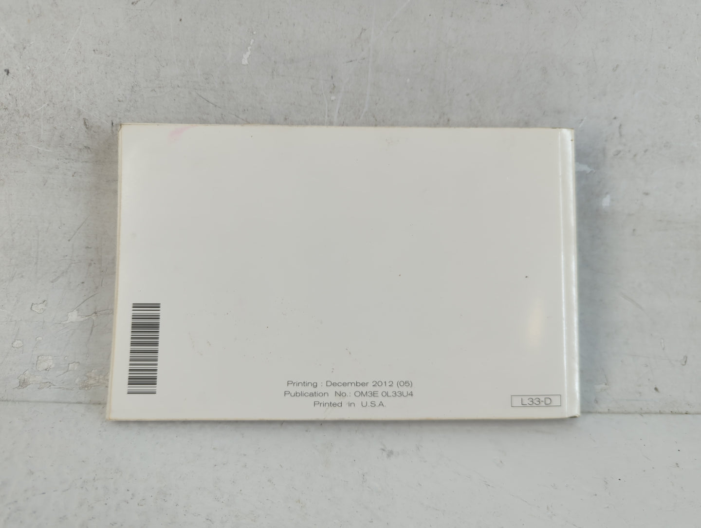 2013 Nissan Altima Owners Manual Book Guide P/N:OM3E 0L33U4 OEM Used Auto Parts - Oemusedautoparts1.com