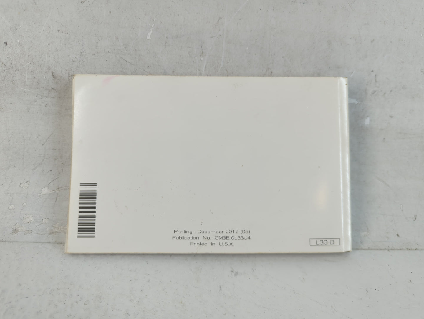 2013 Nissan Altima Owners Manual Book Guide P/N:OM3E 0L33U4 OEM Used Auto Parts - Oemusedautoparts1.com