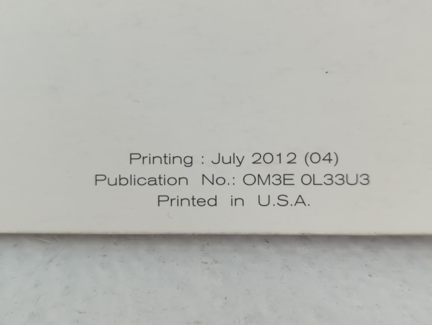 2013 Nissan Altima Owners Manual Book Guide P/N:OM3E 0L33U3 OEM Used Auto Parts - Oemusedautoparts1.com