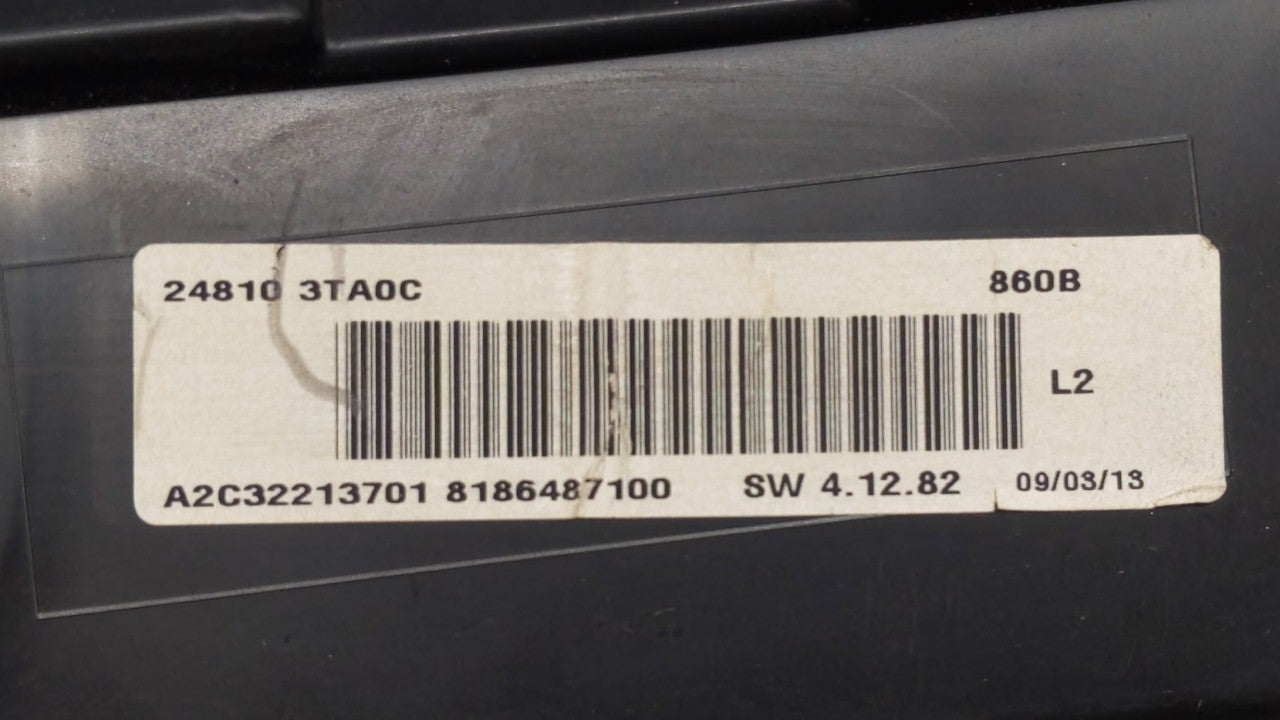2013 Nissan Altima Instrument Cluster Speedometer Gauges P/N:24810 3TA0D 24810 3TA0C, 24810 3TA0B Fits OEM Used Auto Parts -