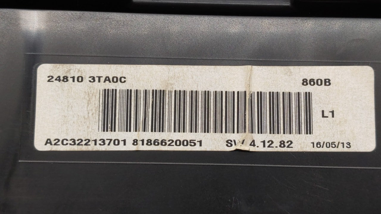 2013 Nissan Altima Instrument Cluster Speedometer Gauges P/N:24810 3TA0D 24810 3TA0C, 24810 3TA0B Fits OEM Used Auto Parts -