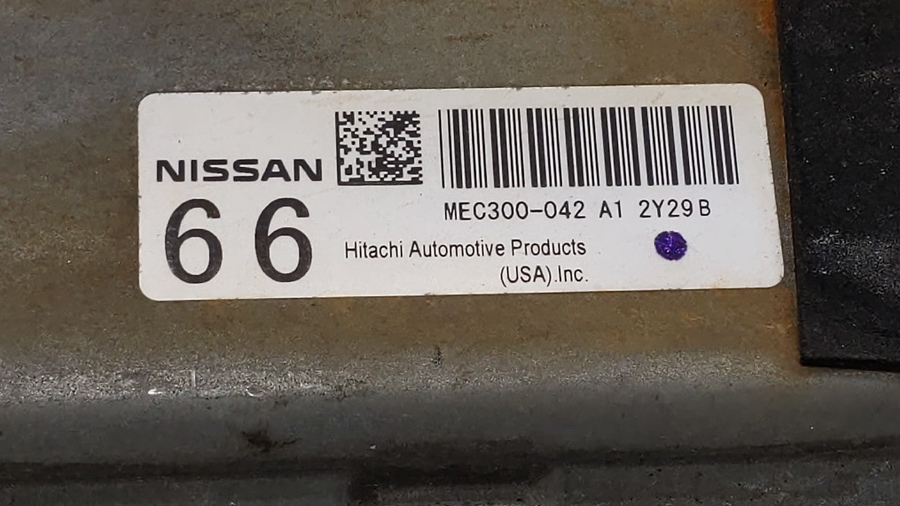 2013 Nissan Altima PCM Engine Control Computer ECU ECM PCU OEM P/N:MEC300-041 A1 MEC300-042 A1, NEC007-070 Fits Fits 2014 OE