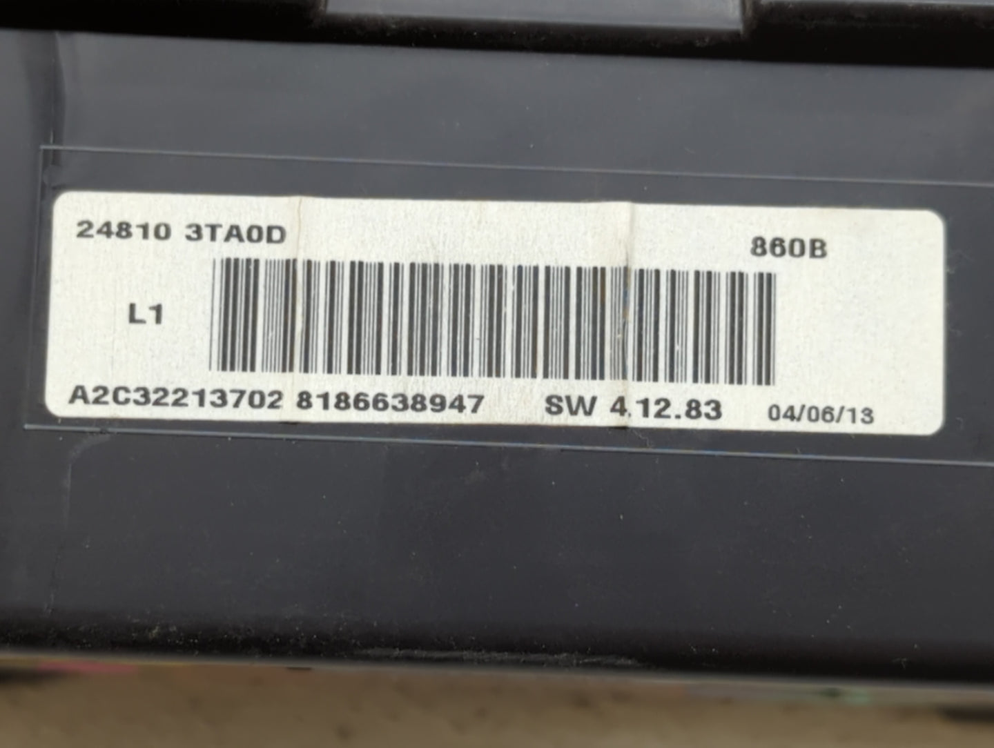 2013 Nissan Altima Instrument Cluster Speedometer Gauges P/N:24810 3TA0D 24810 3TA0C, 24810 3TA0B Fits OEM Used Auto Parts -